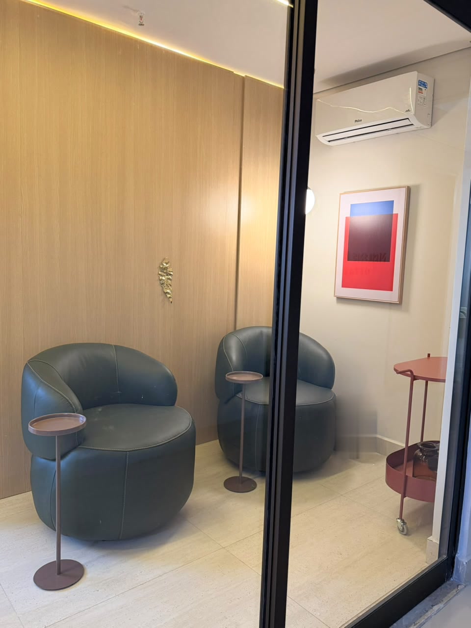 Sala de espera do consultório de Lafaiete